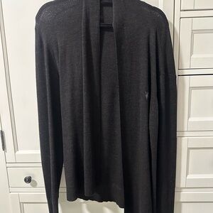All Saints Black Cardigan Sweater